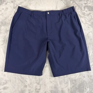 TGW Tiger Woods Golf Shorts Mens Size 42 Navy Blue Stretch Waist